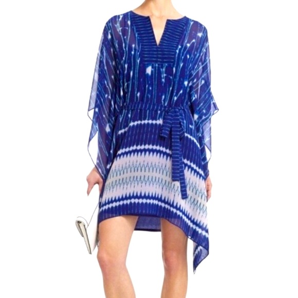 BCBG Max Azria scarf dress, EUC, vibrant + pretty! - Picture 7 of 7